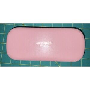 KATE SPADE HARD LARGE PINK GREEN CLAMSHELL CASE EYEGLASSES
